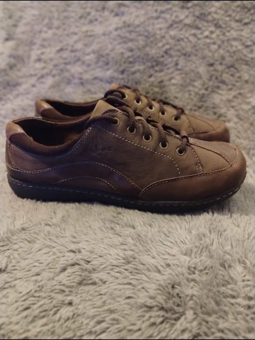 BOC Born Brown Leather Lace-Up Comfort Shoes Women’s 9M Casual Walking